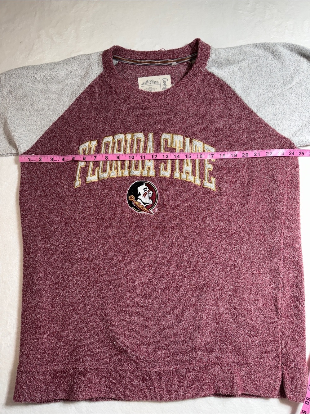 Florida State Garnet Crewneck Sweatshirt by Three Square by Royce Apparel - Picture 5 of 6